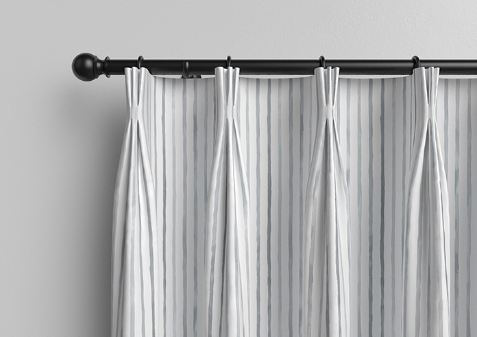 Vintage Stripe, Mixed Grey - Made to Measure Curtains - Image 11